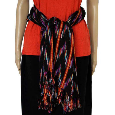 Shawl Jaspe Sunset - Natural Dyes - Ecofriendly & Fairtrade - Quetzal Artisan
