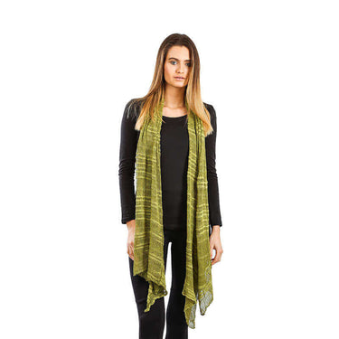 Shawl Lime Green - Pima Cotton - Beautiful and Lightweight - Quetzal Artisan