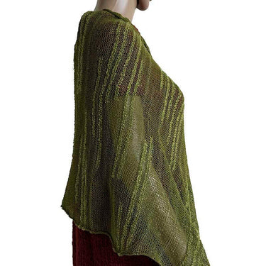 Shawl Lime Green - Pima Cotton - Beautiful and Lightweight - Quetzal Artisan