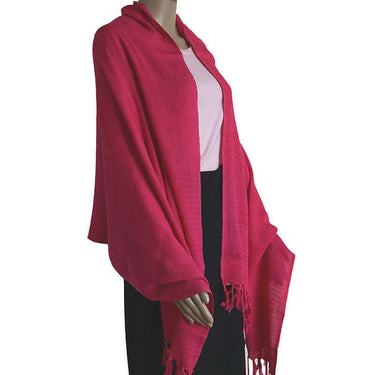 Shawl Pink - Natural Dyes - Stylish, Ecofriendly & Fairtrade - Quetzal Artisan