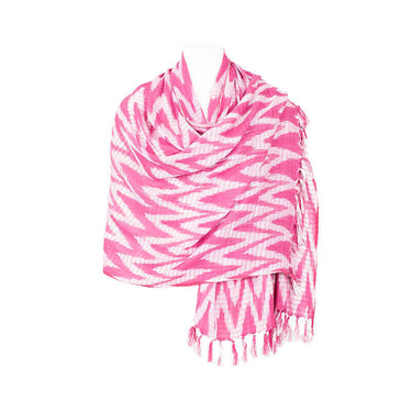 Shawl Pink Waves - Fashionable, Ecofriendly and Fair trade - Quetzal Artisan