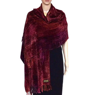 Shawl Raspberry - Organic Bamboo - Elegant and Fairtrade - Quetzal Artisan