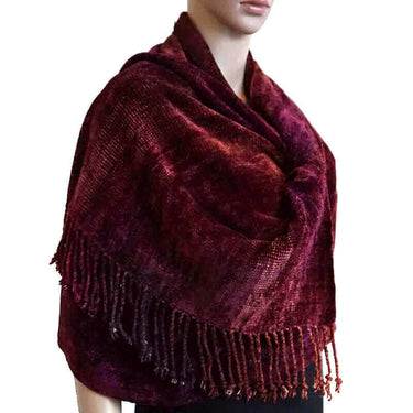 Shawl Raspberry - Organic Bamboo - Elegant and Fairtrade - Quetzal Artisan