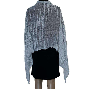 Shawl Sky Blue - Pima Cotton and Bamboo - Lovely & Lightweight - Quetzal Artisan