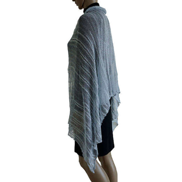 Shawl Sky Blue - Pima Cotton and Bamboo - Lovely & Lightweight - Quetzal Artisan