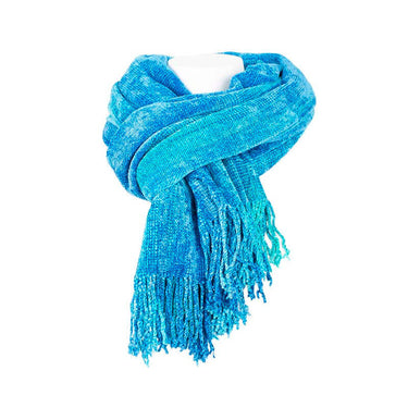 Shawl Turquoise - Fairtrade Tie Dyed Organic Bamboo Wrap - Quetzal Artisan