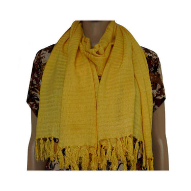 Shawl Yellow - Natural Dyes - Beautiful and Ecofriendly - Quetzal Artisan