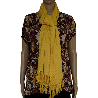 Shawl Yellow - Natural Dyes - Beautiful and Ecofriendly - Quetzal Artisan