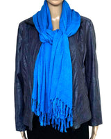 Shawl Light Blue - Natural Dyes - Ecofriendly and Fairtrade - Quetzal Artisan