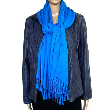 Shawl Light Blue - Natural Dyes - Ecofriendly and Fairtrade - Quetzal Artisan