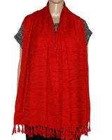 Shawl Red - Natural Dyes - Stylish, Ecofriendly & Fairtrade - Quetzal Artisan