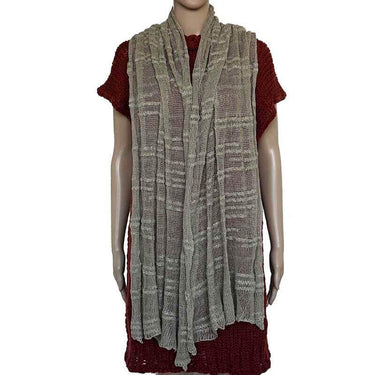 Shawl khaki - Lightweight - Handmade of Bamboo & Pima Cotton - Quetzal Artisan