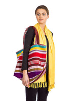 Shopper Multicolor Stripes - Cotton - Handmade and Fairtrade - Quetzal Artisan