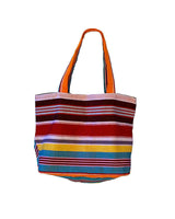 Shopper Multicolor Stripes - Cotton - Handmade and Fairtrade - Quetzal Artisan