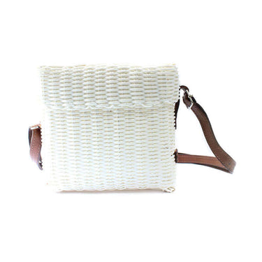 Small Bag Ivory White - Recycle Plastic - Fashionable & Fair - Quetzal Artisan