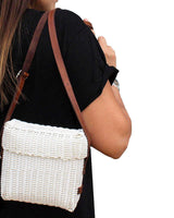 Small Bag Ivory White - Handmade of Recycle Plastic - Quetzal Artisan