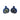 Small Flower Vases Blue - Handmade of Stoneware - Fairtrade - Quetzal Artisan