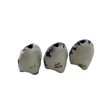 Small Owls - Stoneware - Set of 3 - Handmade and Fairtrade - Quetzal Artisan