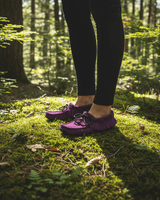 Suede Moccasins Purple - Outdoor Native Canadian Women Shoes - Quetzal Artisan