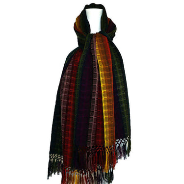 Sunset Rainbow Shawl - Mayan Design - Beautiful & Fairtrade - Quetzal Artisan