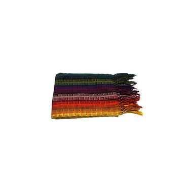 Sunset Rainbow Shawl - Mayan Design - Beautiful & Fairtrade - Quetzal Artisan