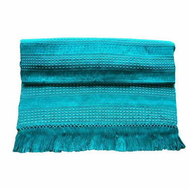 Table Runner Aquamarine - 68" x 17" - Handmade and Fairtrade - Quetzal Artisan