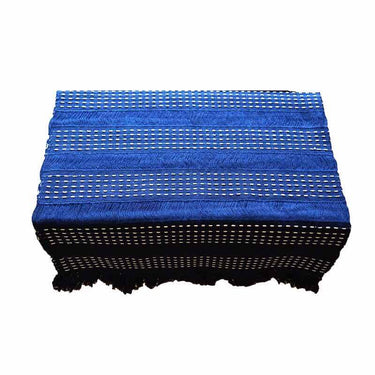 Table Runner Dark Blue - 68" x 17" - Handmade and Fairtrade - Quetzal Artisan