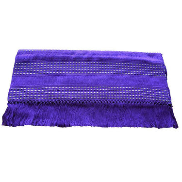 Table Runner Lilac - 68" x 17" - Handmade of Cotton and Fair - Quetzal Artisan