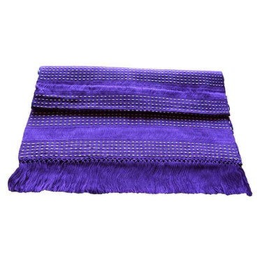 Table Runner Lilac - 68" x 17" - Handmade of Cotton and Fair - Quetzal Artisan