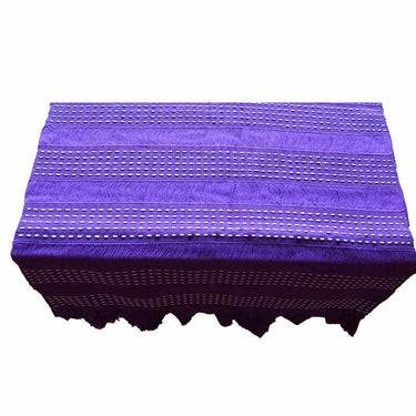 Table Runner Lilac - 68" x 17" - Handmade of Cotton and Fair - Quetzal Artisan