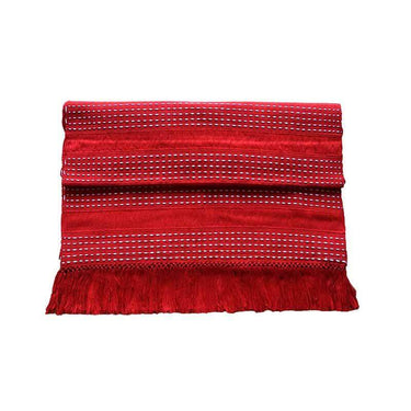 Table Runner Red Strawberry - 68" x 17" - Lovely & Fairtrade - Quetzal Artisan