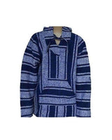 Hoodie Blue White Mélange - Unisex - One Size - Fairtrade - Quetzal Artisan