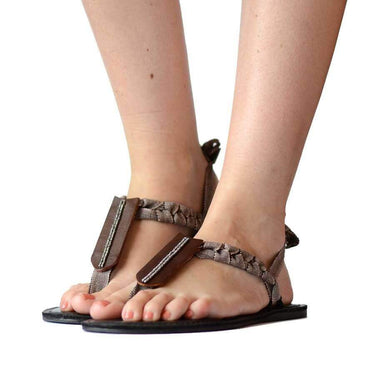 Sandals Black Sand - Cotton Straps - Handmade and Fairtrade - Quetzal Artisan