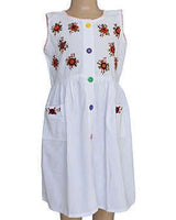 Cotton Dress Asters 10 - Size 3-4 Years - Pretty & Fairtrade - Quetzal Artisan