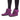 Short Boos Purple Fringed Suede