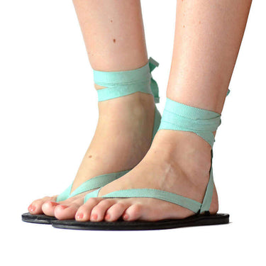 Aqua Sandals - Cotton Straps + Accessory - Fairtrade Saldals - Quetzal Artisan