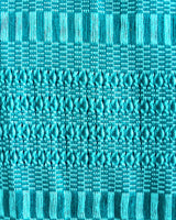 Aquamarine Summer Poncho - Natural Dyed Cotton Tunic - Quetzal Artisan
