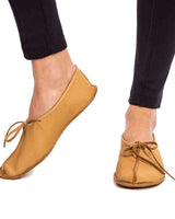 Ballerina Brown Moosehide - Soft and Supple Womens Slippers - Quetzal Artisan