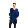 Poncho Blue Purple - Organic Bamboo - Handmade and Fairtrade - Quetzal Artisan