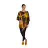 Poncho Yellow Brown - Organic Bamboo - Stylish & Fairtrade - Quetzal Artisan