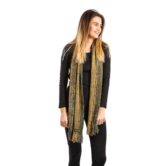 Bamboo Scarf Gold Taupe 