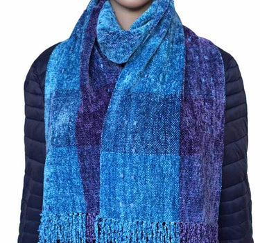 Bamboo Scarf Celestial Blue - Organic Bamboo - Mooi & Fairtrade - Quetzal Artisan