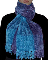 Bamboo Scarf Celestial Blue - Organic Bamboo - Mooi & Fairtrade - Quetzal Artisan