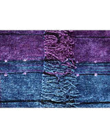 Bamboo Scarf Blue Purple - Handmade, Beautiful and Fairtrade - Quetzal Artisan