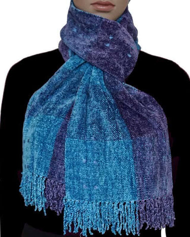 Bamboo Scarf Celestial Blue - Organic Bamboo - Mooi & Fairtrade - Quetzal Artisan