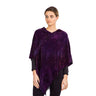 Poncho Purple - Bio Bamboo Chenille - Sustainable & Fairtrade - Quetzal Artisan