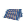 Blue Placemats - Set 6 - Cotton - Beautiful and Fairtrade - Quetzal Artisan