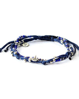 Bracelet Blue Smile - 2 strands - Handmade and Fairtrade - Quetzal Artisan