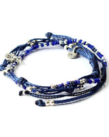 Bracelet Blue Smile - 2 strands - Handmade and Fairtrade - Quetzal Artisan