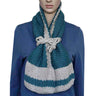 Bolero Scarf Blue Ocean - Crochet Necklace - Stylish and Warm - Quetzal Artisan